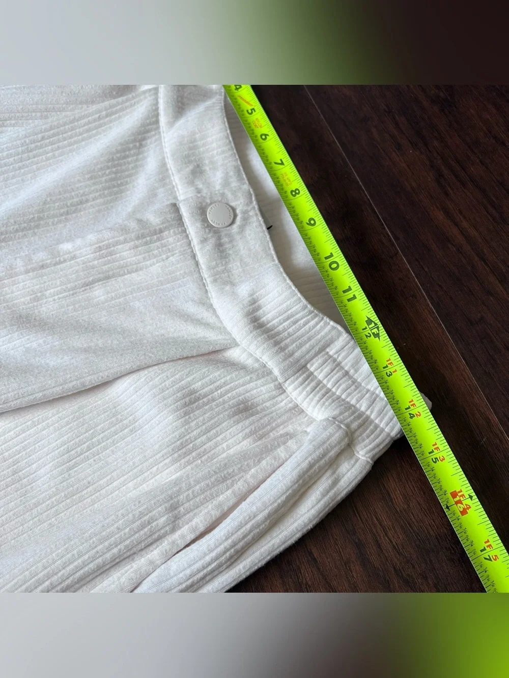Varley Aberdeen Cord Sweat Straight Leg Pants Ivory Small
